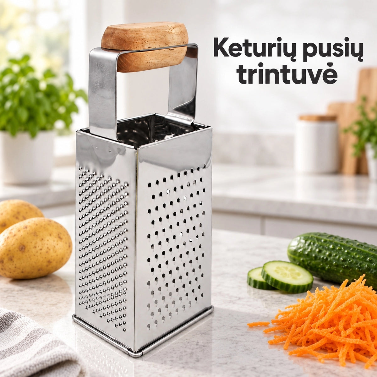 Keturių pusių nerūdijančio plieno tarka