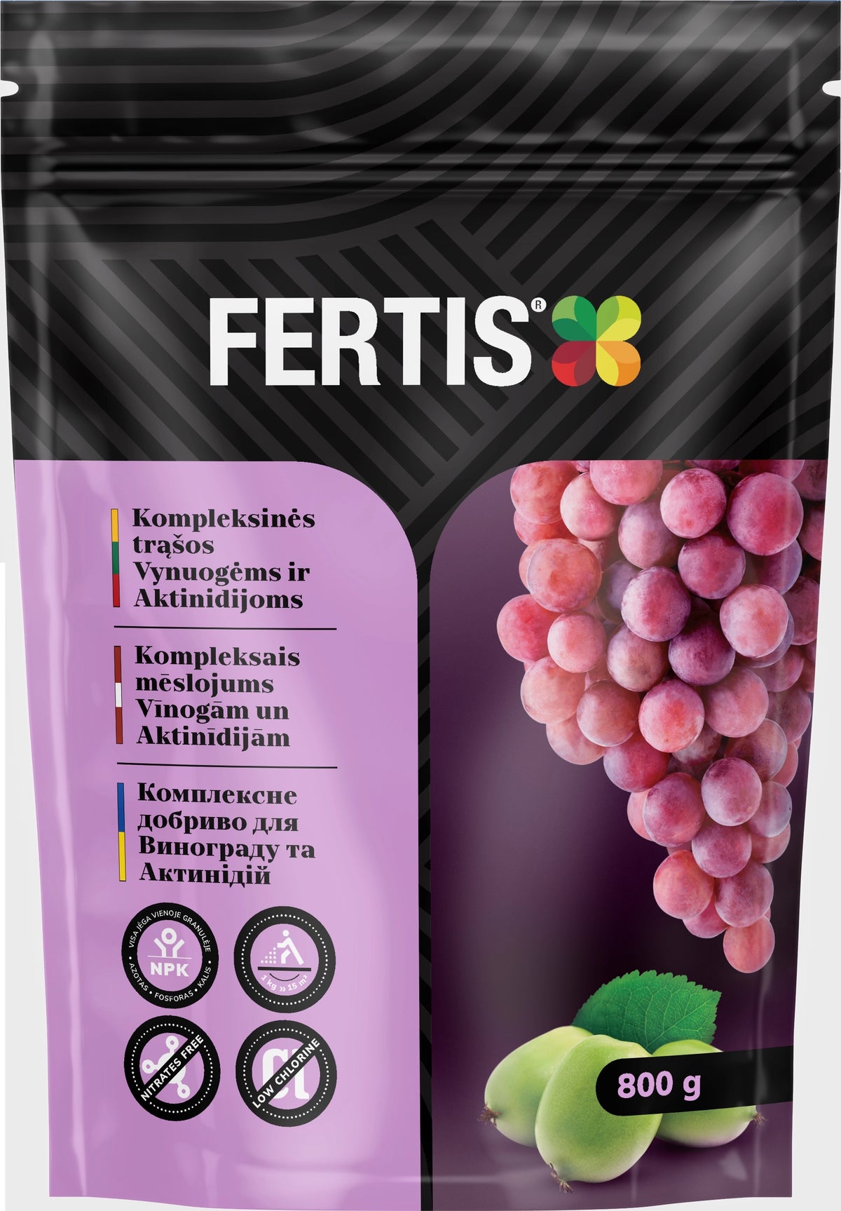 Kompleksinės trąšos Vynuogėms ir aktinidijoms FERTIS, 800g