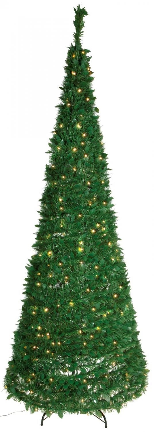 LED išskleidžiama eglutė 250 CM. Dėmesio prekė iš ekspozicijos