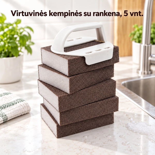 Aukštos kokybės valymo šveistukai, 5 vnt.