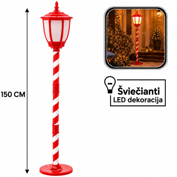 Kalėdinis LED žibintas su USB maitinimu, 150 cm