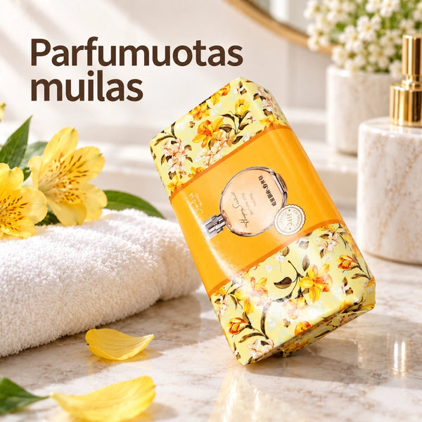 Kvapnus muilas dekoratyvinėje pakuotėje