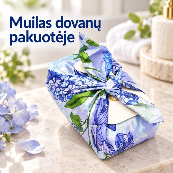 Kvapnus muilas su dekoratyviniu kaspinėliu